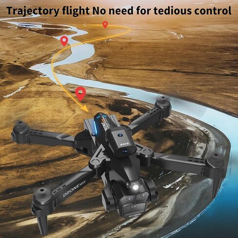 GoolRC Remote Control Drone with Dual Camera 4K Foldable Headless Quadcopter with Obstacle Avoidance Function Optical Flow Positioning Gesture Photography with Storage Box 2 Battery in Saudi Arabia
