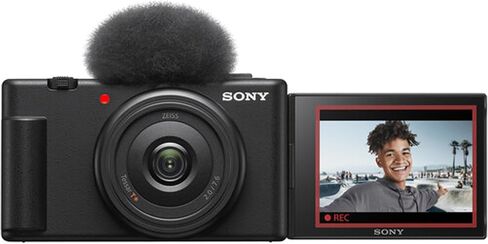 كاميرا Sony ZV-1F Vlog لمنشئي المحتوى ومدوني الفيديو + ذاكرة Extreme PRO سعة 128 جيجابايت + حافظة، وقبضة، وحزمة البرامج (الحزمة الأساسية) (متجددة) in Saudi Arabia