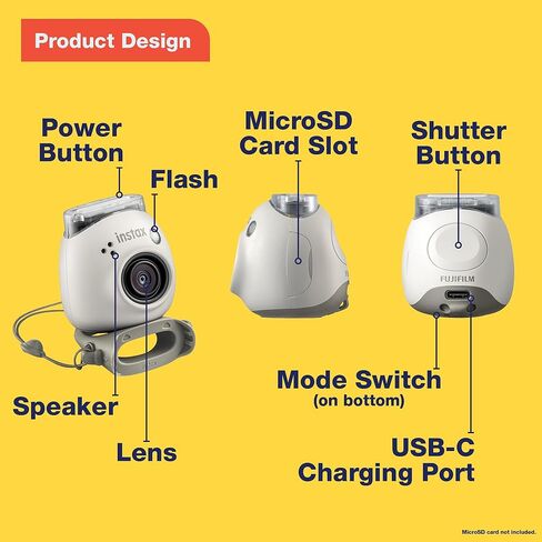 كاميرا FUJIFILM INSTAX PAL الرقمية (كاميرا رقمية محمولة للتوجيه والتقاط، مع تمكين التطبيق، طباعة متوافقة مع طابعات Instax Link، وكاميرات Instax Hybrid)، أخضر فستقي in Kuwait
