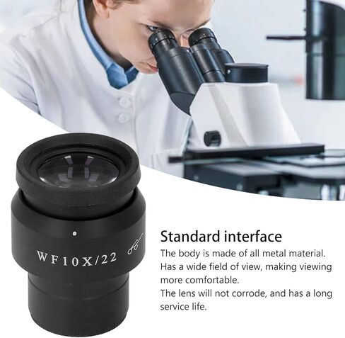 Microscope Eyepiece WF10X/22mm 30mm Interface Diameter Metal Body Wide Angle High Refractive Index for Laboratory in Saudi Arabia