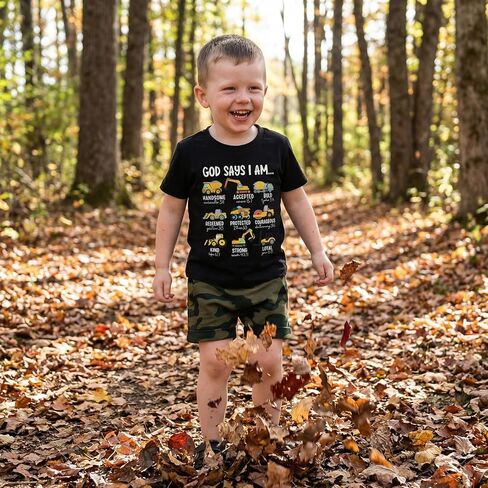 Toddler Baby Boy Summer Outfits Sailboat Embroidery Short Sleeve T-Shirt Tops Elastic Shorts Cute Infant Clothes in Kuwait
