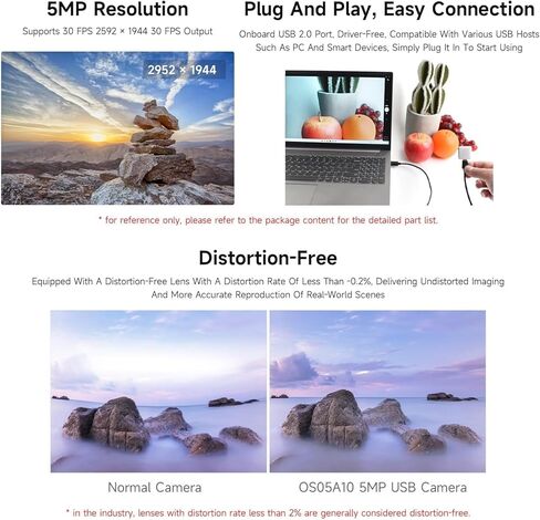 كاميرا USB OS05A10 بدقة 5 ميجابكسل (A)، تدعم منفذ USB2.0 من النوع C ورأس SH1.0 4PIN @XYGStudy in Saudi Arabia