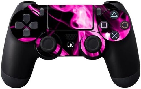 غلاف MightySkins متوافق مع وحدة تحكم Sony PS4 - Pink Flames | غطاء ملتف واقٍ ومتين وفريد ​​من نوعه من الفينيل | سهل التطبيق والإزالة وتغيير الأنماط | صنع في الولايات المتحدة الأمريكية in Kuwait