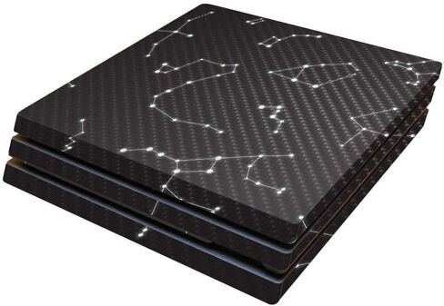 غلاف MightySkins من ألياف الكربون لجهاز Sony PS4 Pro - الأبراج | لمسة نهائية واقية ومتينة من ألياف الكربون | سهل التطبيق والإزالة وتغيير الأنماط | صنع في الولايات المتحدة الأمريكية in Saudi Arabia
