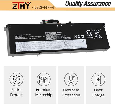بطارية كمبيوتر محمول L22M4PF4 L22C4PF4 L22D4PF4 متوافقة مع Lenovo Yoga Pro 7 14IRH8 14APH8 14ARP8 14IMH9 14AHP9 Slim Pro 7 14APH8 14ARP8 Series SB11K24759 SB11K24758 SB11N45331 SB11N45322 15.52 فولت 73 وات في الساعة in Kuwait