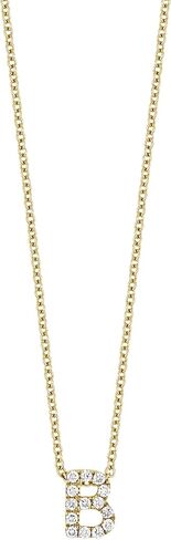 Bony Levy - 18K Yellow Gold Diamond Classic Initial Pendant Necklace in Saudi Arabia