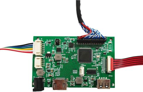 VSDISPLAY H/D USB LCD Controller Board for 21.5Inch 23.8Inch 1920x1080 30 Pin LVDS LCD Screen T215HVN01.0 M215HW03 V1 V2 M215HGE-L23 M215HTN01.1 LM238WF5-SSA1 LM238WF1-SLE3,Support Image 180° Rotate in Saudi Arabia
