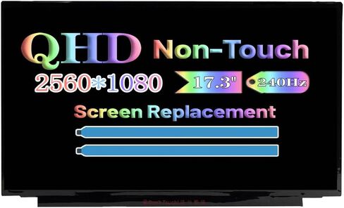NE173QHM-NZ1 V8.1 V8.0 NE173QHM-NZ2 NE173QHM-NZ3 استبدال الشاشة لـ MSI Stealth 1713017 لـ ASUS ROG Strix G17 G713PU G713PI G713PV G713PV-WS94 17.3 بوصة QHD 2560 * 1440 لوحة عرض LCD 240 هرتز in Kuwait
