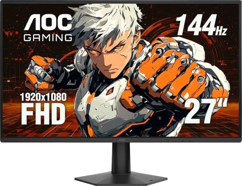 AOC - شاشة ألعاب 27 بوصة 27G50F IPS، FHD، 144 هرتز، متوافقة مع G-Sync، أسود (متجدد) in Kuwait