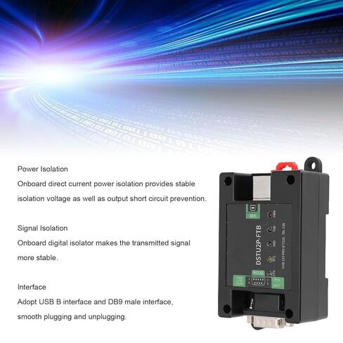 وحدة محول تسلسلي USB إلى RS232 PRO، محول تسلسلي لعزل الطاقة المتكامل، موصل USB B ذكر DB9، للتلفزيون، HDTV، DVD in Kuwait