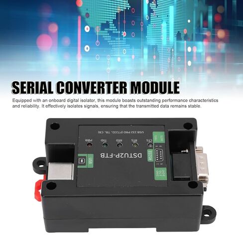 وحدة محول تسلسلي USB إلى RS232 PRO، محول تسلسلي لعزل الطاقة المتكامل، موصل USB B ذكر DB9، للتلفزيون، HDTV، DVD in Kuwait