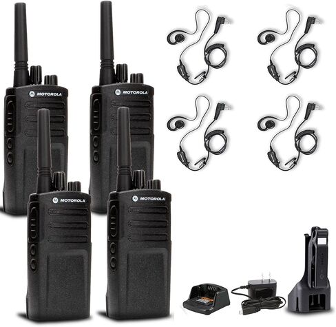 4 × راديو أعمال Motorola RMV2080 في الموقع ثنائي الاتجاه (RMV2080) + 4 × سماعة أذن Motorola HKLN4604 PTT in Kuwait