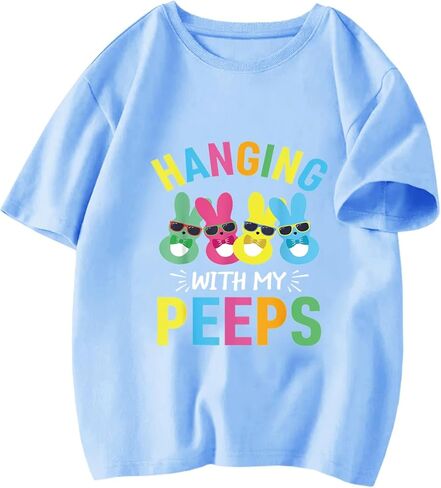Easter Shirts for Boys Girls Toddler Kids Children Bunny Eggs Tractor Monster Truck Graphic Tees Outfit T-Shirt Top 2T-7T in Saudi Arabia