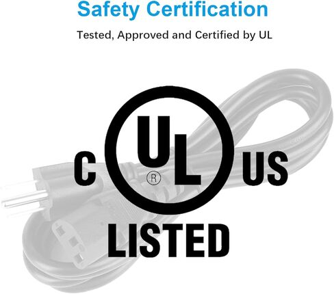 Power Cord Compatible with Dynex TV DX-26L150A11 DX-LCD32-09 DX-L42-10A DX-55L150A11 DX-37L150A11 and More in Kuwait