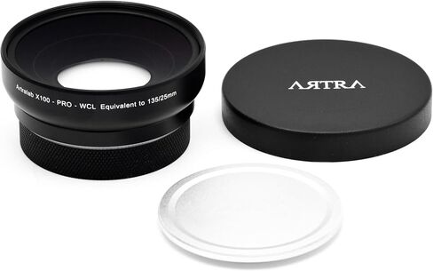 ARTRA LAB X100Pro WCL+ Marco عدسة تحويل واسعة 25 ملم متوافقة مع فوجي X100 أسود in Kuwait