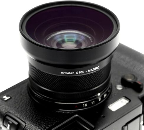 ARTRA LAB X100Pro WCL+ Marco عدسة تحويل واسعة 25 ملم متوافقة مع فوجي X100 أسود in Kuwait
