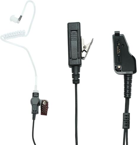 Acoustic Tube Headset Earpiece with Mic PTT Compatible with Kenwood NX-200 TK-3180 TK-2180 NX-210 NX-300 NX-3200 NX-3300 NX-5200 NX-5300 NX-5400 Walkie Talkie Two Way Radio 2Pack in Saudi Arabia