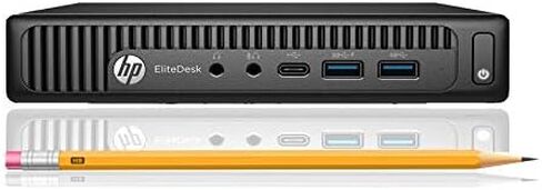 HP EliteDesk 800 G2-Mini، Core i5-6500T 2.5 جيجا هرتز، ذاكرة الوصول العشوائي 8 جيجا، محرك الأقراص الصلبة 500 جيجا، Windows 11 Pro 64bit، (متجدد) in Kuwait