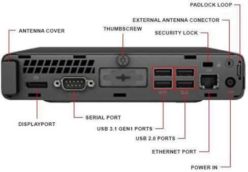 كمبيوتر HP ProDesk 400 G3 المكتبي الصغير، Intel Quad Core I5-6500T حتى 3.1 جيجا هرتز، 8 جيجا DDR4، 128 جيجا SSD، N/A، WiFi، BT، DP، VGA، Windows 11 Pro 64 بت متعدد اللغات يدعم اللغة الإنجليزية/الإسبانية/الفرنسية (متجدد) in Kuwait