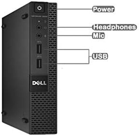 Dell Optiplex 9020 Ultra Small Tiny Desktop Micro Computer PC (Intel Core i5-4570T, 16GB Ram, 1000GB(1TB) Solid State SSD, WiFi, Bluetooth, HDMI Win 11 Pro (Renewed) in Saudi Arabia