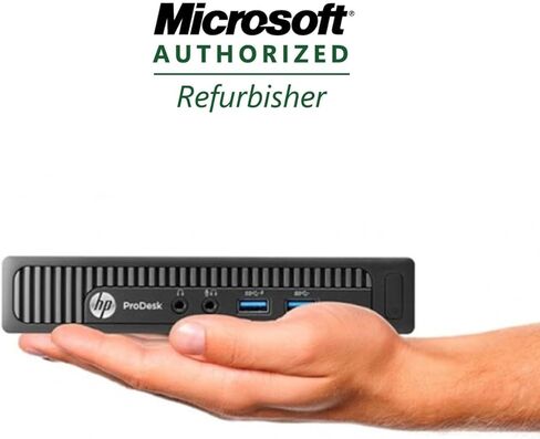 كمبيوتر مكتبي صغير HP 260 G2: Intel Core i5-6200U، محرك أقراص ثابتة سعة 500 جيجابايت، ذاكرة DDR4 سعة 4 جيجابايت، واي فاي + بلوتوث، 2.3 رطل، نظام التشغيل Windows 11 Professional - أسود (متجدد) in Kuwait