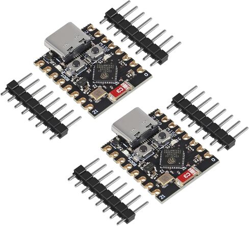 2 قطعة ESP32 ESP32-C3 مجلس التنمية ESP32 C3 Mini WiFi بلوتوث 160 ميجا هرتز تردد التشغيل 2.4 جيجا هرتز واي فاي وبلوتوث 5.0 C3 سوبر ميني لاردوينو in Saudi Arabia