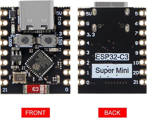 2 قطعة ESP32 ESP32-C3 مجلس التنمية ESP32 C3 Mini WiFi بلوتوث 160 ميجا هرتز تردد التشغيل 2.4 جيجا هرتز واي فاي وبلوتوث 5.0 C3 سوبر ميني لاردوينو in Saudi Arabia