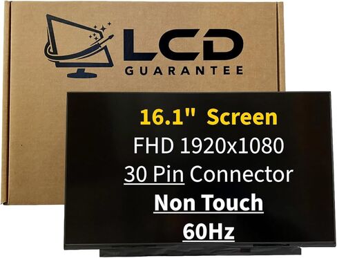 شاشة بديلة للكمبيوتر المحمول LCD تعمل باللمس مقاس 16.1 بوصة FHD 60 هرتز غير تعمل باللمس - متوافقة مع أرقام أجزاء HP OEM (M02080-001) in Kuwait
