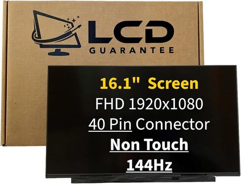 شاشة بديلة للكمبيوتر المحمول LCD تعمل باللمس مقاس 16.1 بوصة FHD غير تعمل باللمس - متوافقة مع أرقام أجزاء HP OEM (M02082-001) in Kuwait