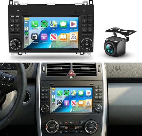 8core 6+128G لسيارة Mercedes Benz W169 W245 W639 W906 Vito Viano B200 Sprinter Android 15 Car Stereo Wireless Carplay Android Auto، 7 بوصة لراديو B200 Bluetooth 5G WiFi GPS + كاميرا احتياطية in Saudi Arabia