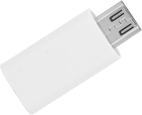 محول SUNGOOYUE أنثى إلى Micro USB ذكر من النوع C، مادة ABS، 25.8 × 11.5 × 5.1 مم، موصل نقل شحن سريع مع حماية متعددة، تصميم التوصيل والتشغيل (أبيض) in Kuwait