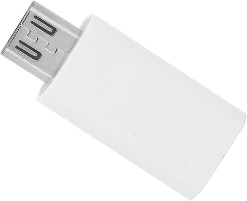 محول SUNGOOYUE أنثى إلى Micro USB ذكر من النوع C، مادة ABS، 25.8 × 11.5 × 5.1 مم، موصل نقل شحن سريع مع حماية متعددة، تصميم التوصيل والتشغيل (أبيض) in Kuwait