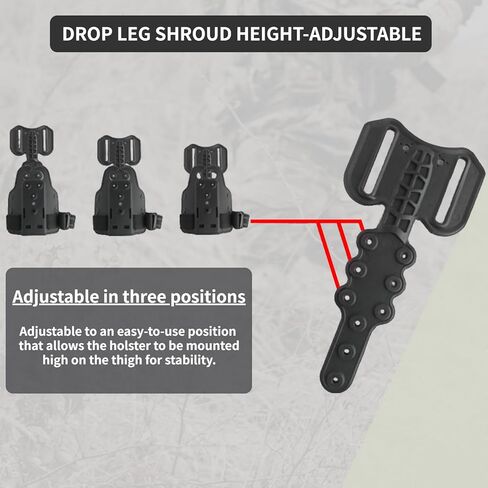 محول Drop Flex مع ملحق منصة إسقاط الساق، وغطاء ساق بحزام واحد لحافظات الأسلحة ومجموعة نظام القفل السريع Qls in Kuwait