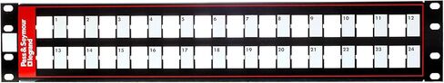 Pass & Seymour PSPKIT24 24 Port Modular Jack Patch Panel Black in Saudi Arabia