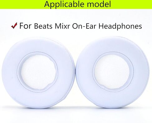 وسائد أذن بديلة متوافقة مع سماعات Beats Mixr On-Ear، وسادات أذن فاخرة مطورة، وغطاء سماعة الرأس، وملحقات إصلاح وسادات الأذن - أبيض in Kuwait