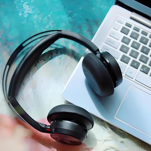 غطاء وسادة أذن بديل متوافق مع Poly Voyager Focus UC، Plantronics Voyager Focus UC B825 بكلتا الأذنين، BLACKWIRE 5220 5210 7225، Voyager Focus 2 UC، Voyager 4320 سماعة رأس in Saudi Arabia