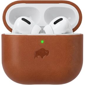 حافظة جلدية من BLACKBROOK لأجهزة AirPods Pro 3، غطاء جلد محبب بالكامل مصنوع يدويًا من Taylor، جاهز للشحن اللاسلكي، حماية وآمن، ضوء شحن مرئي in Kuwait