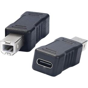 TypeC Female to Printer Male Adapter(2-Pack) for Electric Piano Printers Laptops Etc in Saudi Arabia