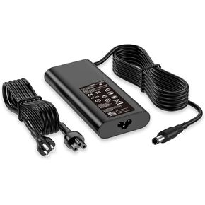 شاحن كمبيوتر محمول 130 وات 4.5 ملم متوافق مع Dell XPS 15 7590 9530 9550 9560 9570 متوافق مع الدقة M3800 M2800 5510 5520 5530 5540 HA130PM130 DA130PM130 سلك إمداد الطاقة للكمبيوتر المحمول in Kuwait