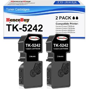 HenceBuy Compatible Toner Cartridge TK5242 TK-5242 for Kyocera ECOSYS P5026cdn P5026cdw M5526cdn M5526cdw Laser Printers (Black Cyan Yellow Magenta, 4-Pack) in Kuwait