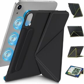 for iPad mini 7 A17 Pro Case(2024),iPad mini 7th/6th Slim Powerful Magnetic Case,4 Standibg Angles,Vertical Stand Cover,with Auto Wake/Sleep and with Pencil Holder - Cream White in Saudi Arabia