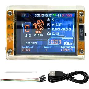 Bitcoin Miner BTC V2 NMMiner,Crypto Miner for ESP32 2.8" Smart Display Development Board, 1003 H/s Hashrate, Desktop Solo Lucky Miner Bitcoin Mining Machine for Educational Use (Yellow) in Saudi Arabia