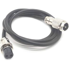 6.56 قدم GX16 8 دبوس ذكر إلى أنثى كابل، GX16 8 دبابيس أنثى إلى ذكر رأس الطيران سلك موصل كهربائي لوحة جبل محول معدني دائري للسفن 5A 125V 22AWG (2 متر) in Kuwait