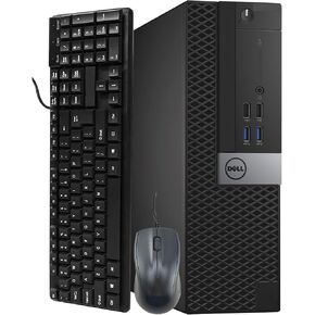 كمبيوتر مكتبي طراز OptiPlex 5040 صغير الحجم من Dell، ومعالج Intel Core i5-6500 بسرعة 3.20 جيجا هرتز، | رام 8 جيجا، 128 جيجا SSD + 500 جيجا هارد | HDMI، رسومات AMD Radeon RX-550 سعة 4 جيجابايت، واي فاي لاسلكي، Windows 11 (متجدد) in Kuwait