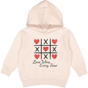 inktastic Love Wins Every Time Tic Tac Toe Toddler Hoodie in Kuwait