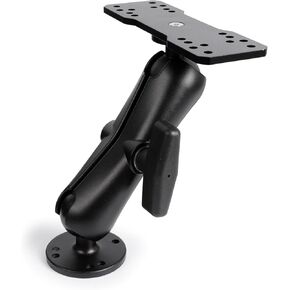 دعامة تثبيت عالمية - ذراع ممتد من سبائك الألومنيوم مع لوحة كروية ومستطيلة، وقاعدة دائرية لمكتشف الأسماك، وجهاز تحديد المواقع العالمي (GPS)، ومسبار العمق، وراديو CB، والإلكترونيات البحرية (11.4 بوصة) in Kuwait