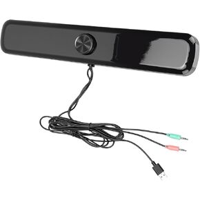 Computer Speakers for Desktop PC 3D Stereo Sound with Breathing LED Light and Anti Slip Design USB/3.5mm Aux Compatible for Laptop Tablet Gaming in Kuwait
