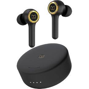 Monster Clarity 102 Plus Wireless Earbuds, Bluetooth Headphones with HiFi Stereo, 4 ENC Mic for Crystal Clear Call, 30H Playtime, Type-C Charging, IPX6 Waterproof in-Ear Ear Buds for Sports (Gold) in Kuwait