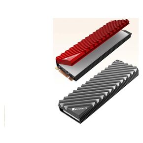 M2 2280 الحالة الصلبة للقرص الصلب الألومنيوم المبرد M.2 SSD NVMe بالوعة الحرارة مع وسادة التبريد الحرارية PC Gaisket الحرارية الجديدة 2026 عالية لمكونات إلكترونية موثوقة ودقة وأداء مستقر in Kuwait