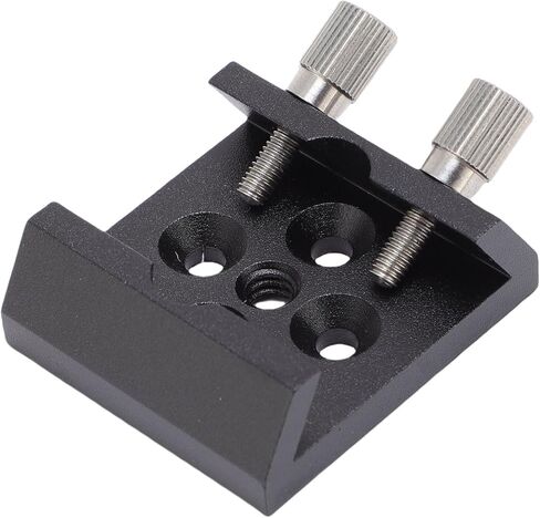 PUSOKEI Universal Dovetail Base for Telescopes - Finderscope Mount Bracket with M4 Hole and 1/4in Thread Hole, Secure Locking Wing Screws, 20kg Capacity in Saudi Arabia